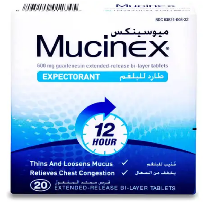 Mucinex 600 mg 20 Tablets